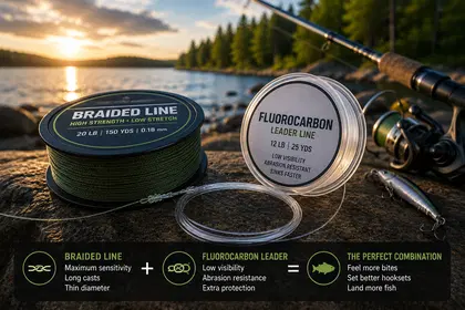 Braided Line with Fluorocarbon Leaders